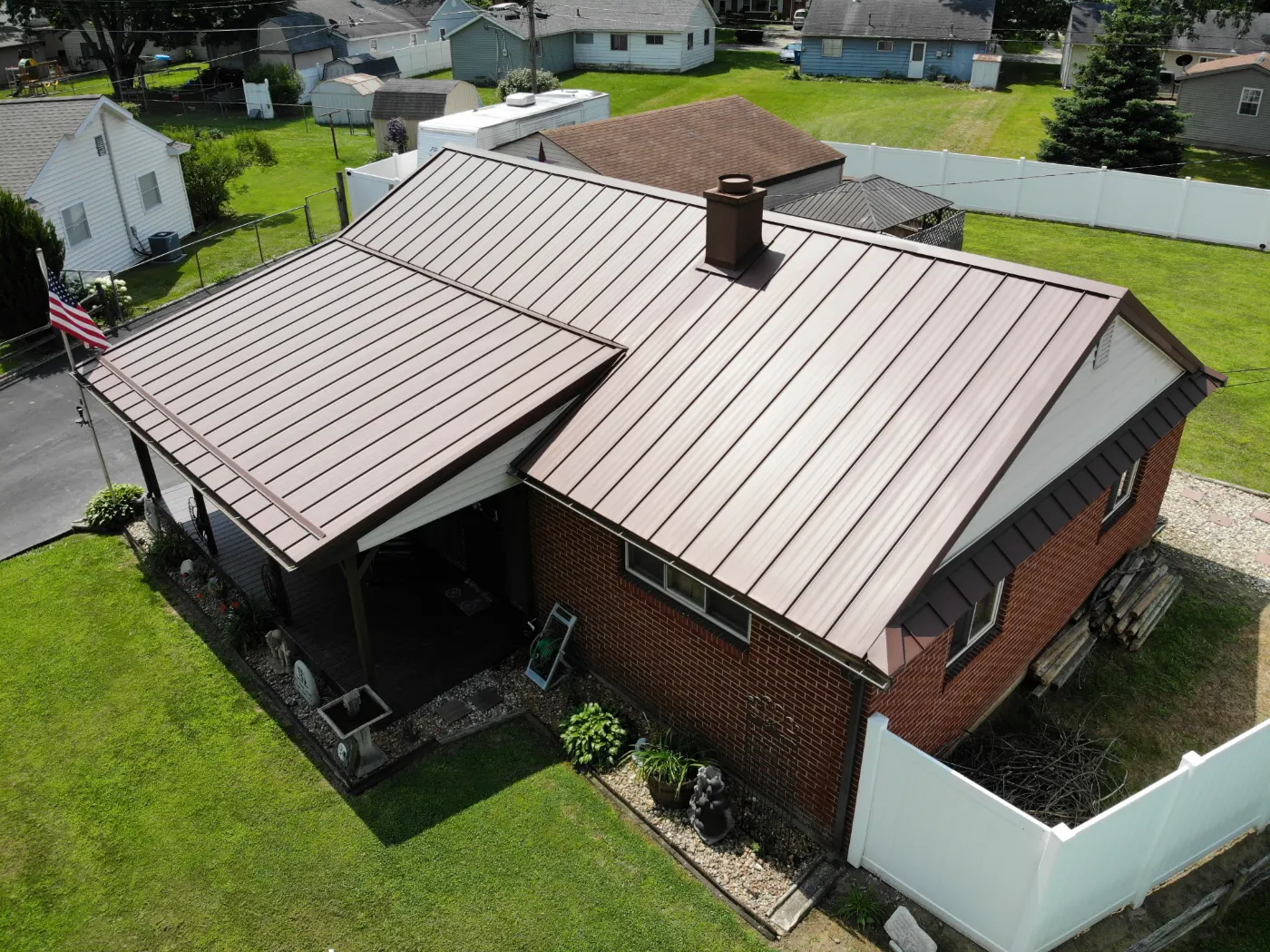 Commercial roof inspection documented in Spiceland