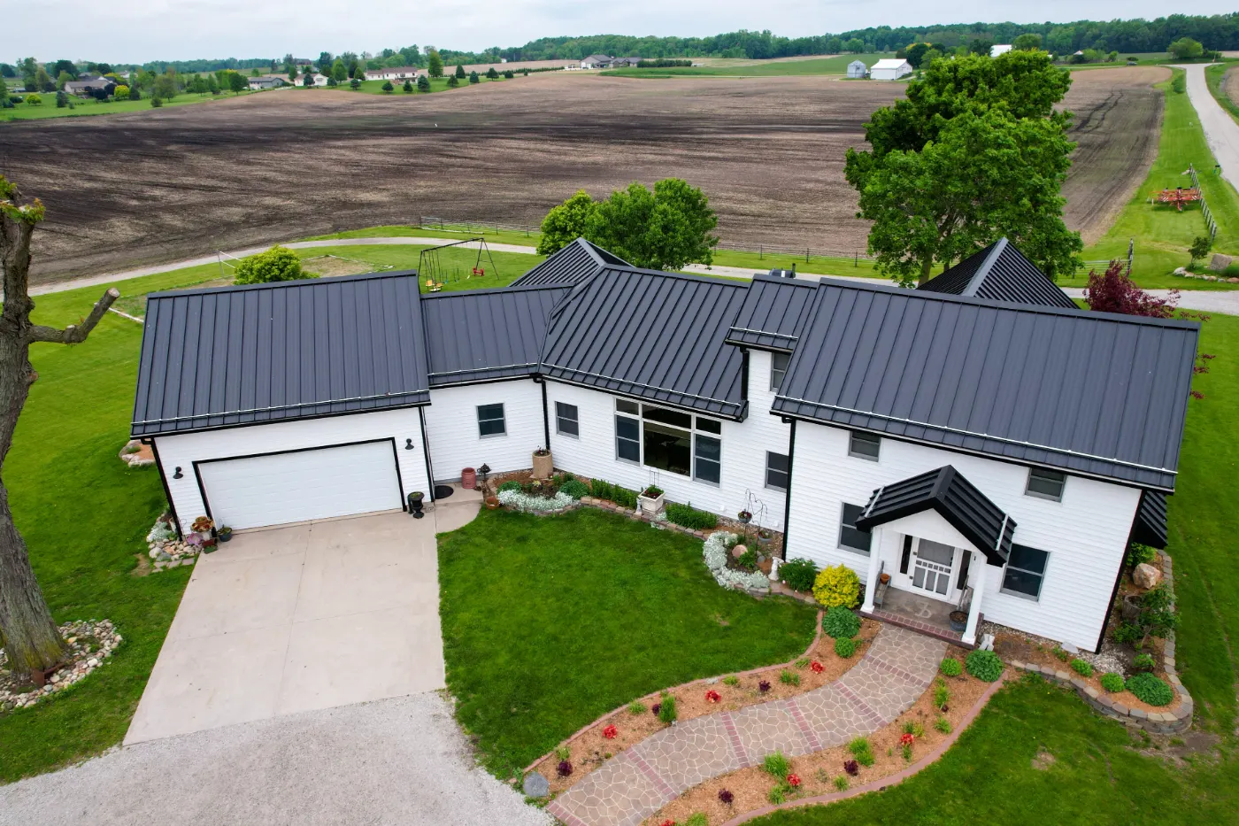Commercial roof inspection documented in Spiceland